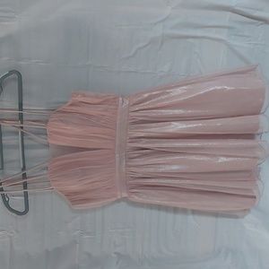 City Triangles champagne size 8 spaghetti strap 3 on each side prom semi formal